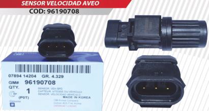 SENSOR DE VELOCIDAD CHEVROLET AVEO / OPTRA / CHEVY / DAEWOO LANOS